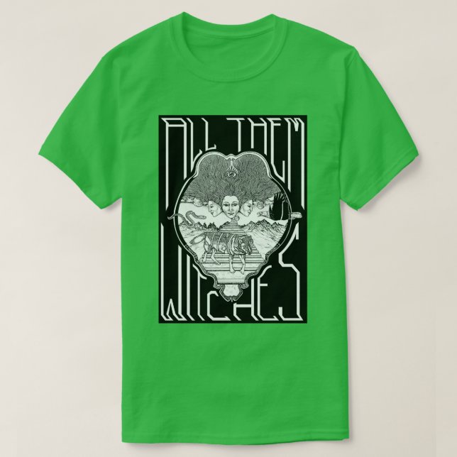 T-shirt Toutes les sorcières ATW noir et blanc (Design devant)