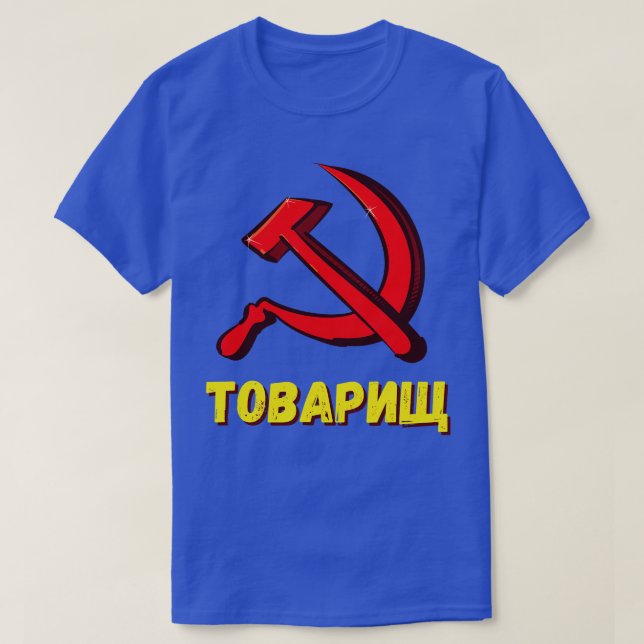 T-shirt Towarishch camarade communisme CCCP Humour (Design devant)