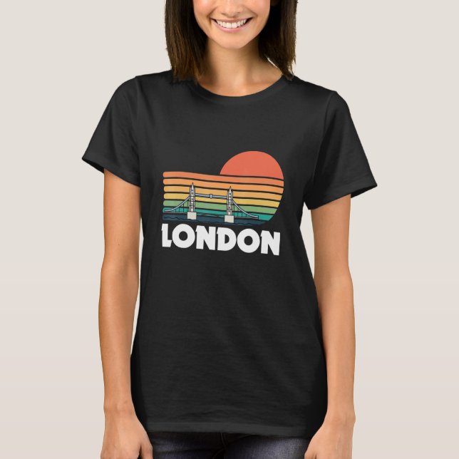 T-shirt Tower Bridge Londres Sur La Tamise En Grande Breta (Devant)