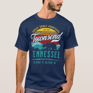 T-shirt Townsend Tennessee Retro Great Smoky Mountains Bea