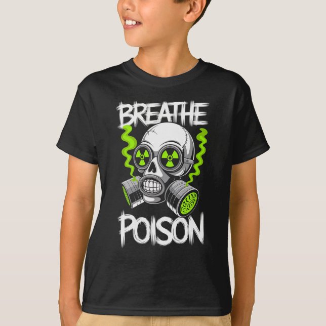 T-shirt Toxic Skull Drifter Sticker  (Devant)