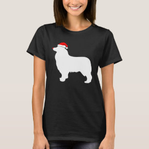 T-shirt Toy Australian Shepherd Santa Hat Noël
