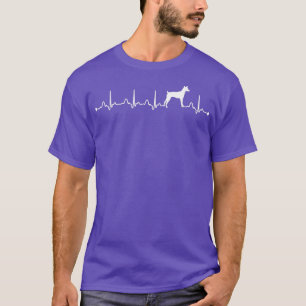 T-shirt Toy Fox Terrier Chien Heartbeat EKG Funny Chien Ma