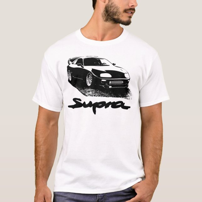T-shirt Toyota Supra Mark 4 Vector  (Devant)