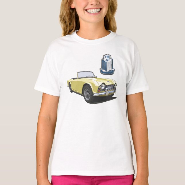 T-shirt TR4 jaune (Devant)