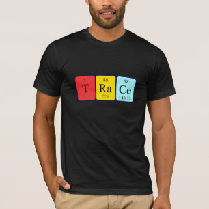 T-shirt Tracer la chemise de nom de table périodique