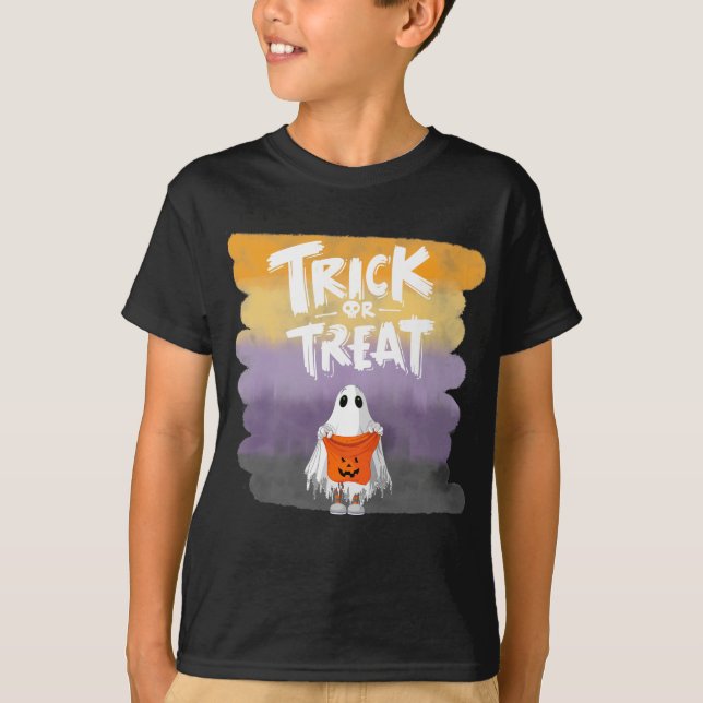 T-shirt Tracer ou traiter le fantôme (Devant)