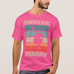 T-shirt Traceur de Parkour Classique Rétro Vintage
