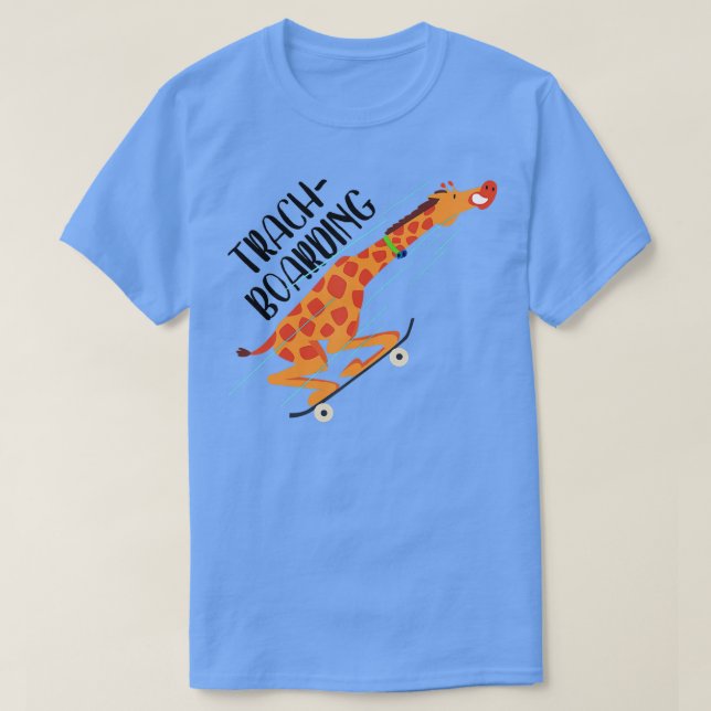 T-shirt Trach Boarding Funny Giraffe Tracheostomy Lauréats (Design devant)