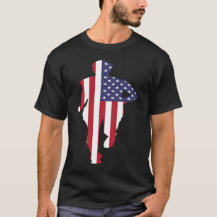 T-shirt Track and Field US Runner USA Patriotic Sprinter