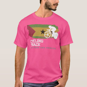 T-shirt Track Cycling Sao Tome & Principe Road Bike Speed 