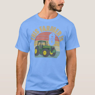 T-shirt Tracteur 8e anniversaire 8 ans Ferme agricole vieu