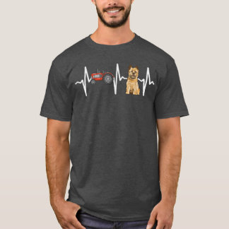 T-shirt Tracteur agricole Cairn Terrier Amoureux des chien