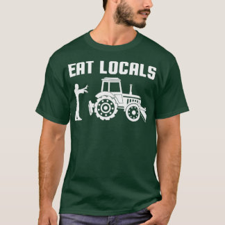 T-shirt Tracteur agricole zombie Les agriculteurs mangent 