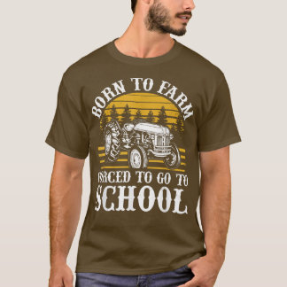 T-shirt Tracteur amusant Graphisme Garçons Fermier Tracteu