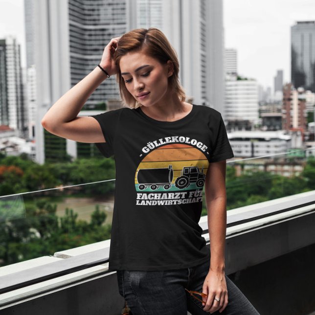 T-shirt Tracteur avec devis allemand (Créateur téléchargé)