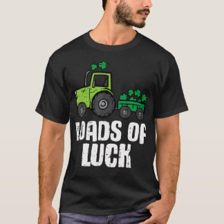 T-shirt Tracteur Chargé de Chance pour la Saint-Patrick
