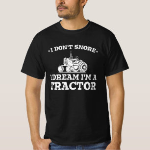 T-shirt tracteur cool, je ne ronfle pas je rêve d'être un