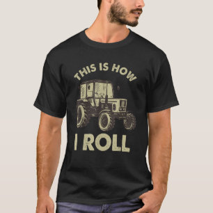 T-shirt Tracteur d'agriculture cool Art pour hommes Tracte