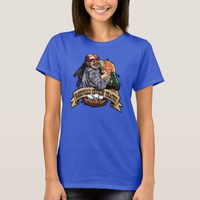T-shirt Tracteur de poulet de Nashville (Devant)