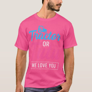 T-shirt Tracteur De Révélation De Sexe Pour Un Ventilateur