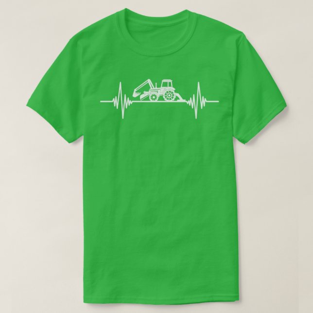 T-shirt Tracteur Heartbeat Farmer (Design devant)