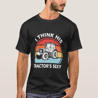 T-shirt Tracteur - Je pense que son tracteur est un agricu