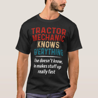 T-shirt Tracteur Mécanique Tout Sait