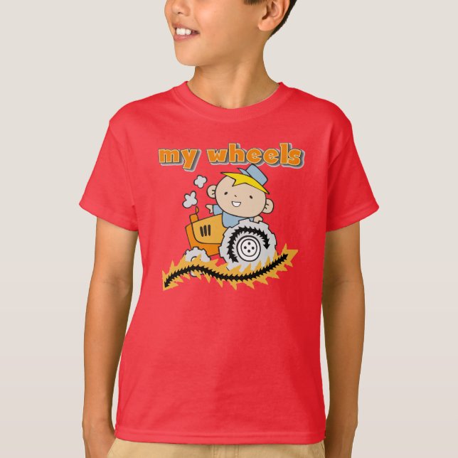 T-shirt Tracteur mes roues (Devant)