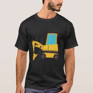 T-shirt Tracteur orange de construction de Little Worker