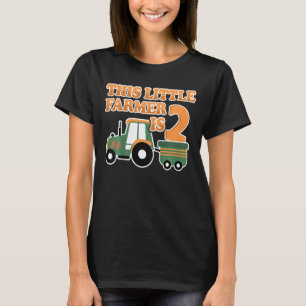T-shirt Tracteur pour enfants Je suis 2 ans Garçon Tracteu