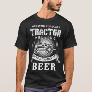 T-shirt Tracteur Pulling Avec Bière Farmer Premium