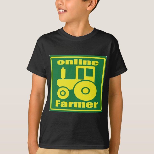 T-shirt tracteur vert (Devant)