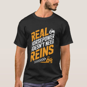 T-shirt Tracteurs agricoles d'élevage, la vraie puissance