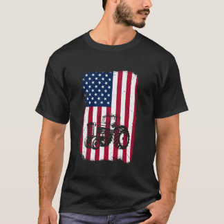 T-shirt Tracteurs agricoles Hommes Femmes Américaine États