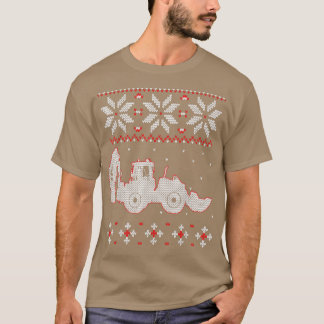 T-shirt Tractor Lover Ugly Christmas Sweater, Farmer Farmi