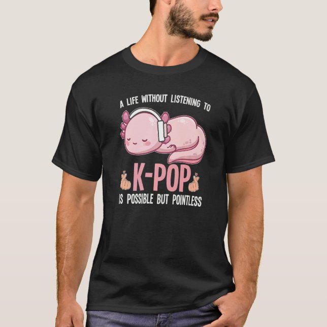 T-shirt Trade Brother Pour Me Permettre D'Écouter K Pop So (Devant)