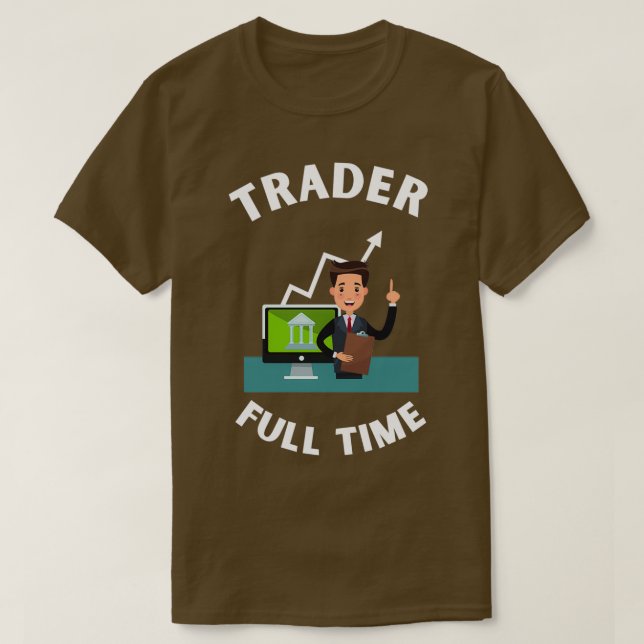 T-shirt Trader à temps plein Noël Top 12 (Design devant)
