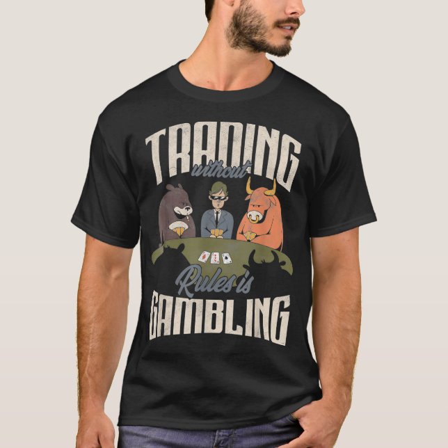 T-shirt Trader Trader Stock Marché Stocks Commerce Forex (Devant)
