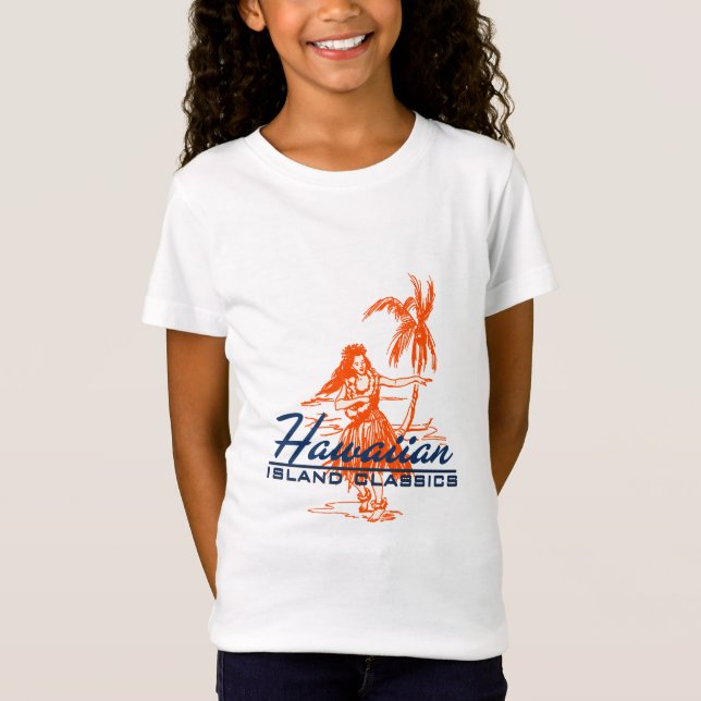 T-Shirt Tradewinds Hawaiian Island Hula Girl (Devant)