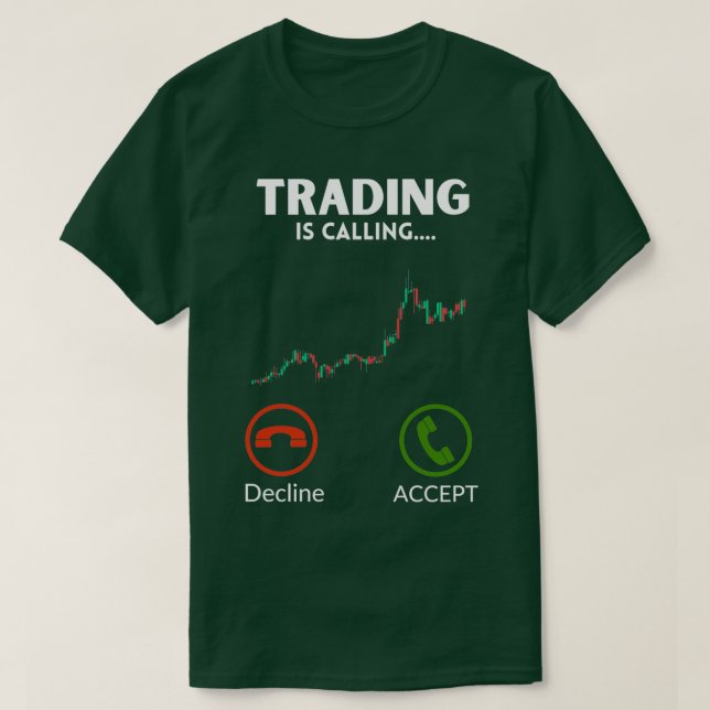 T-shirt Trading appelle Stock Markets Day Trader Bull M (Design devant)