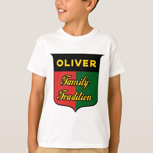 T-shirt Tradition de la famille Oliver (Devant)