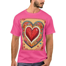 T - Shirt, Traditionelle Tinte: Kunst am Stoff