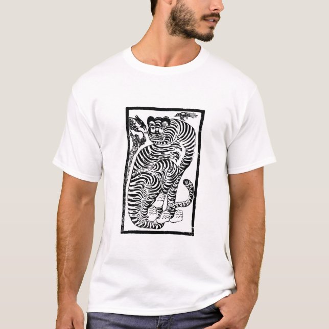 T-shirt traditionnel coréen d'illustration de (Devant)