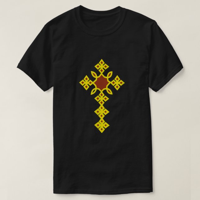 T-shirt traditionnel Ethiopian Cross Art797 (Design devant)