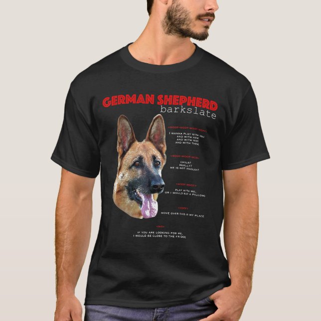 T-shirt Traduire berger allemand (Devant)