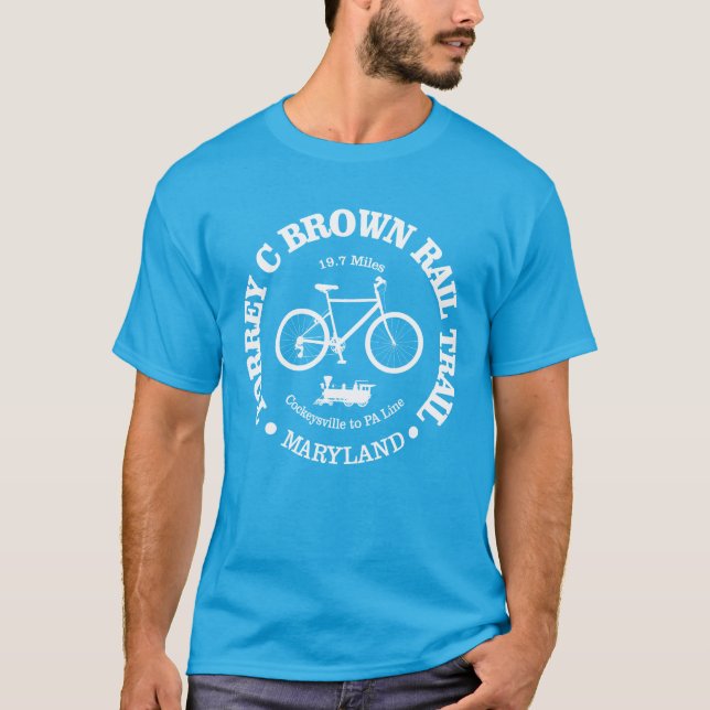 T-shirt Trail Brown Torrey C (cyclisme) (Devant)