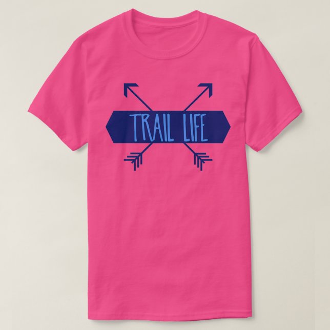 T-shirt Trail Life Blue  (Design devant)