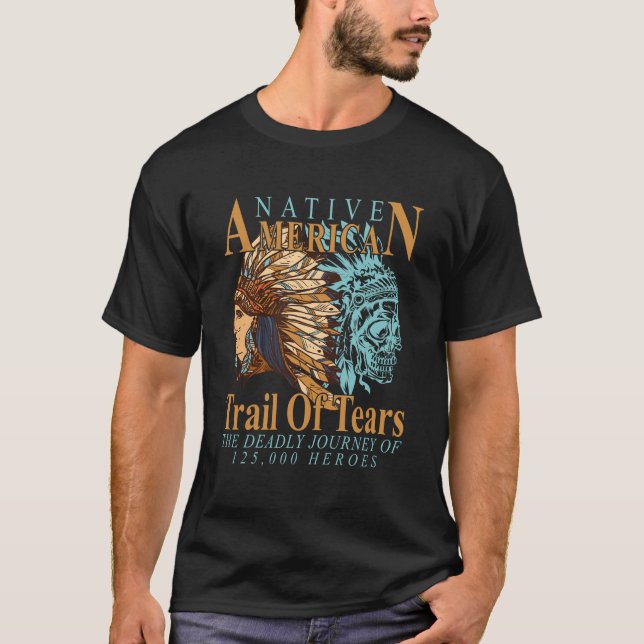 T-shirt Trail Of Tears Memorial Don aux Amérindiens (Devant)