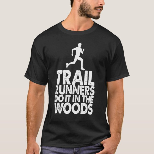 T-shirt Trail Running Le Faire Dans Les Sports D'Athelete  (Devant)